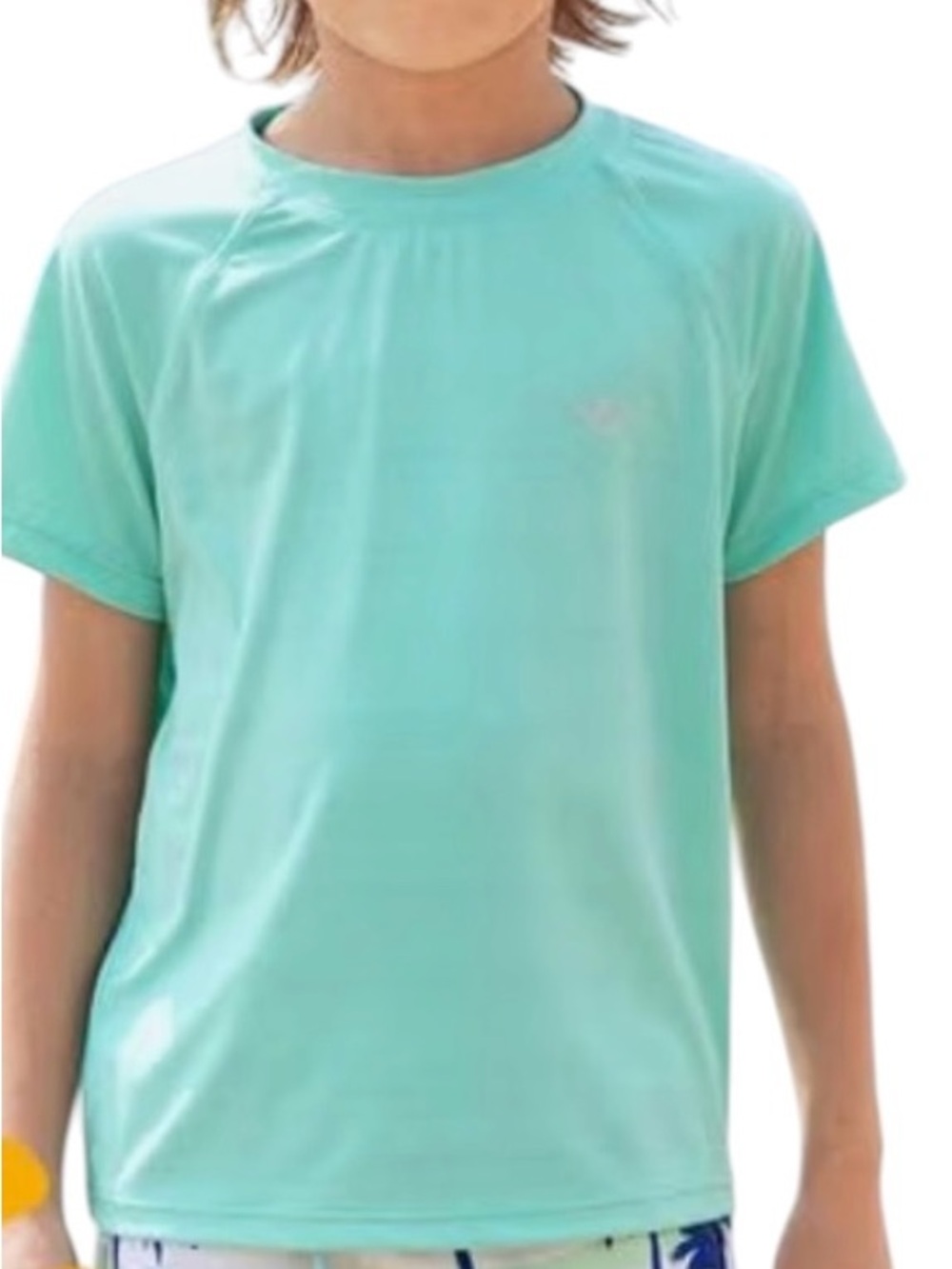 Angel season Boys Rash Guard Swim Shirt Mint green UPF 50+ Quick Dry Size 7 NWT